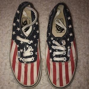 American flag vans